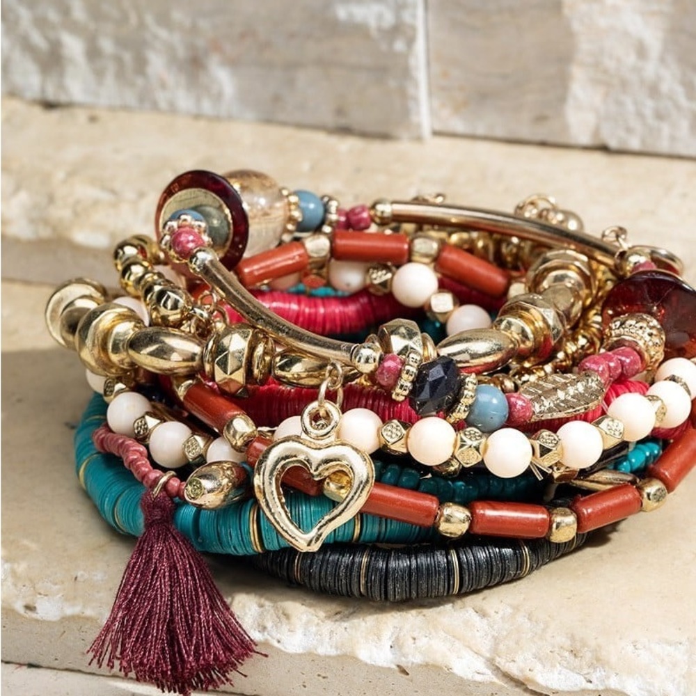 Bohemian Multi Strand Bracelet NWT